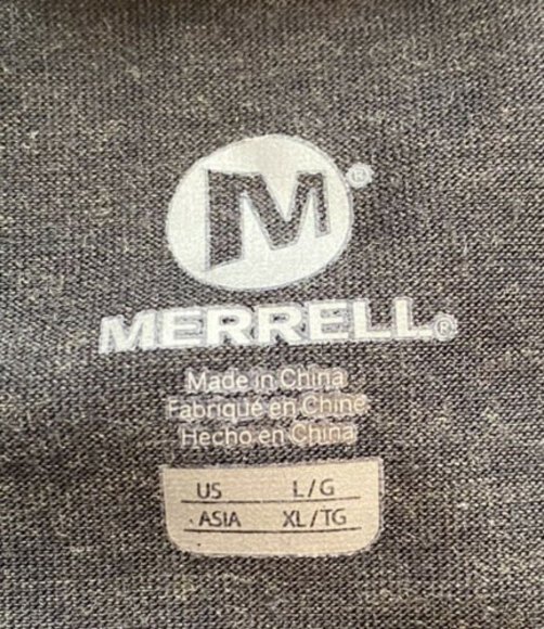Merrell Men’s Performance T-Shirt Select Wick Quick Dry Crew Neck Gray L - Picture 7 of 7